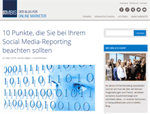 Tablet Screenshot of blog.embis.de