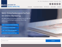 Tablet Screenshot of embis.de